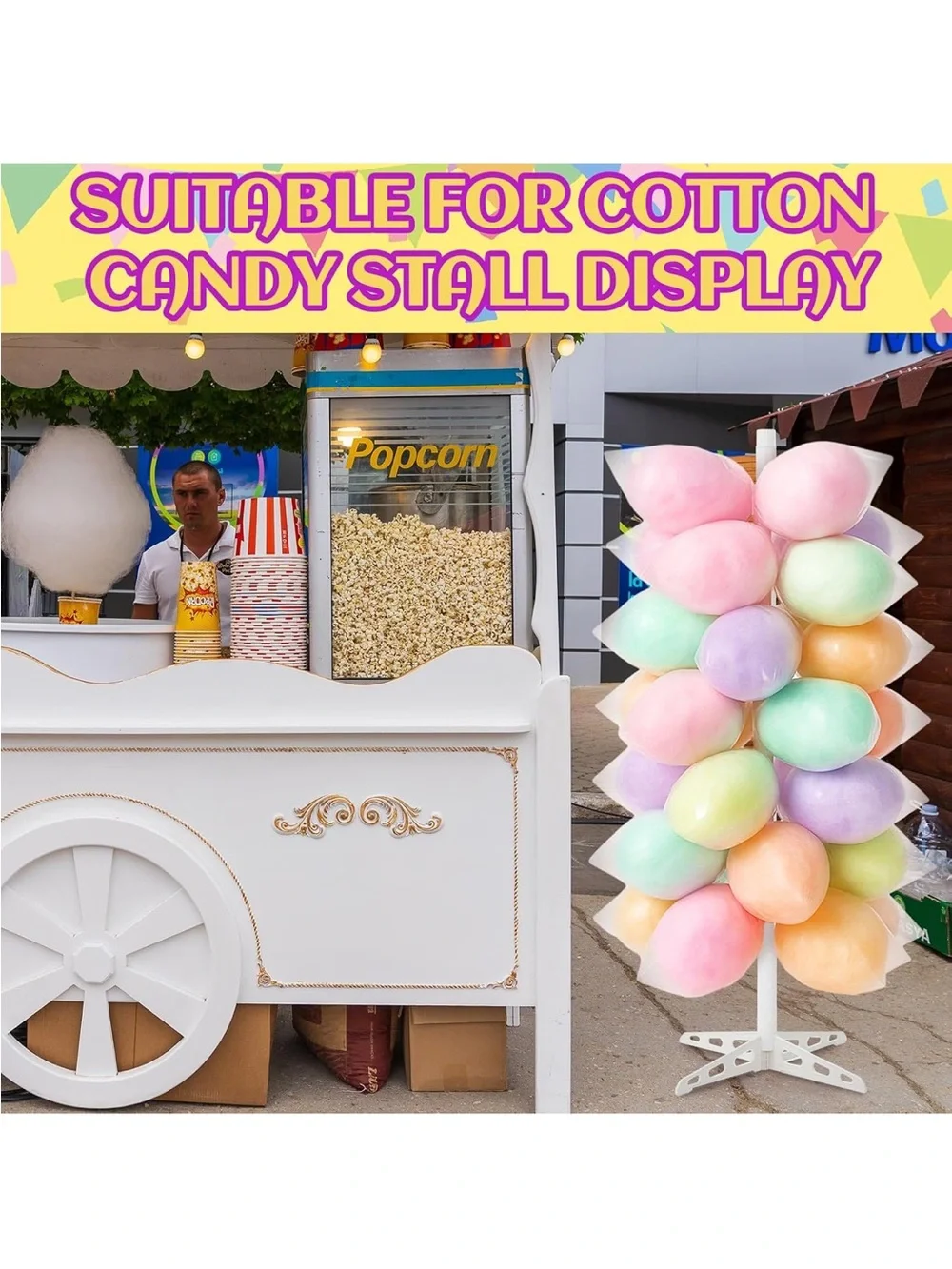 Plastic Cotton Candy Stand